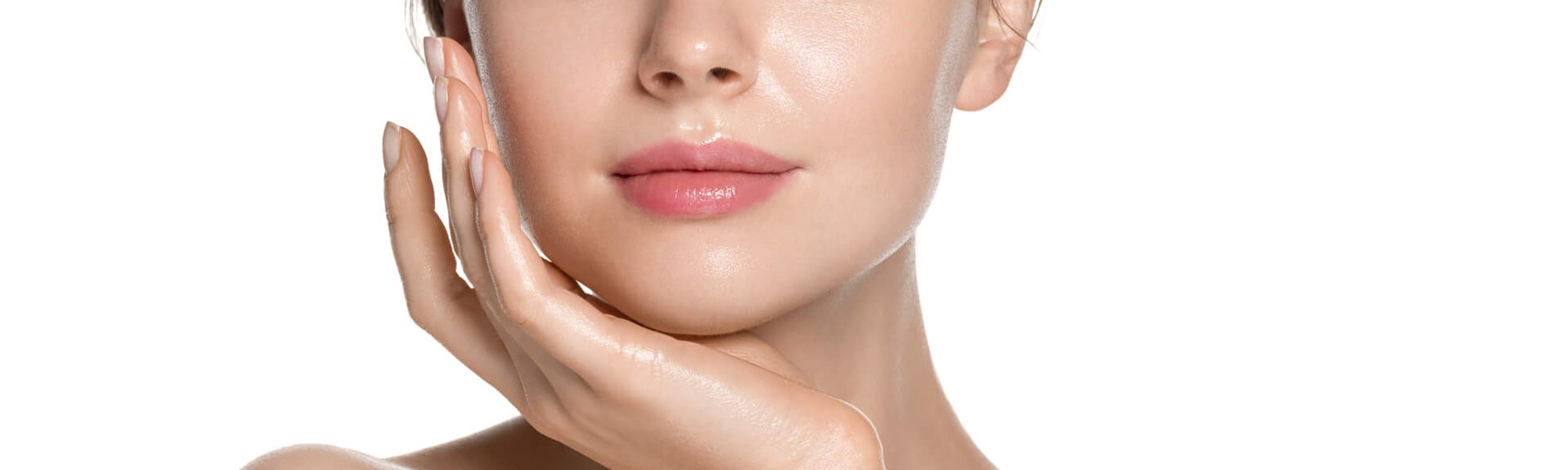 beautiful woman with flawless skin