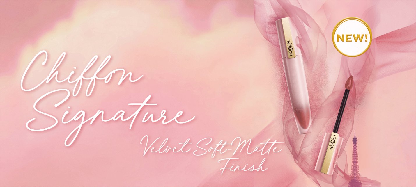 L'Oréal Paris Chiffon Signature Velvet Soft-Matte Liquid Lipstick