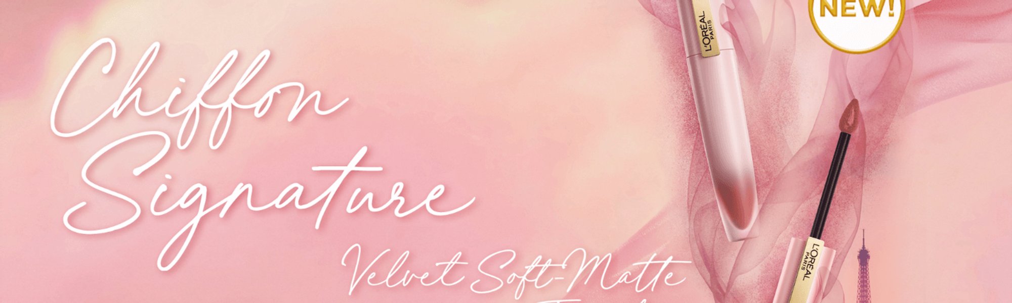 L'Oréal Paris Chiffon Signature Velvet Soft-Matte Liquid Lipstick