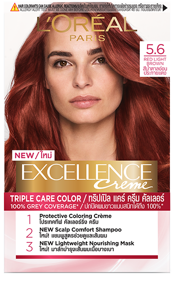 Excellence Crème Hair Color Permanent Hair Color  Red Light Brown |  L'Oréal Paris