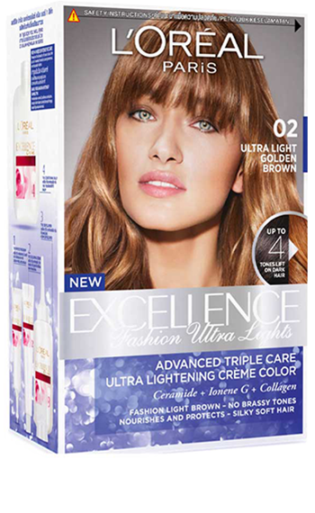 Excellence Fashion Ultra Lights Hair Color 02 Golden Brown