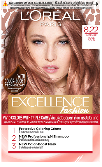 Excellence Fashion Hair Color  Intense Rose Gold
